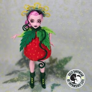 🎨Strawberry Costume for G3 Monster High Draculaura Doll